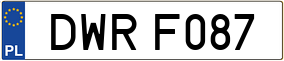 Trailer License Plate